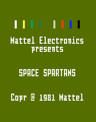 Space Spartans Title Screen